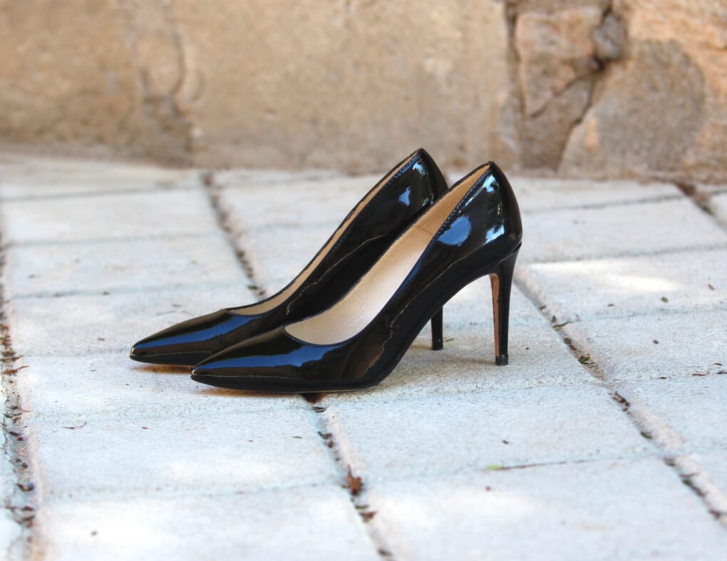 escarpins cuir noir verni jules & jenn