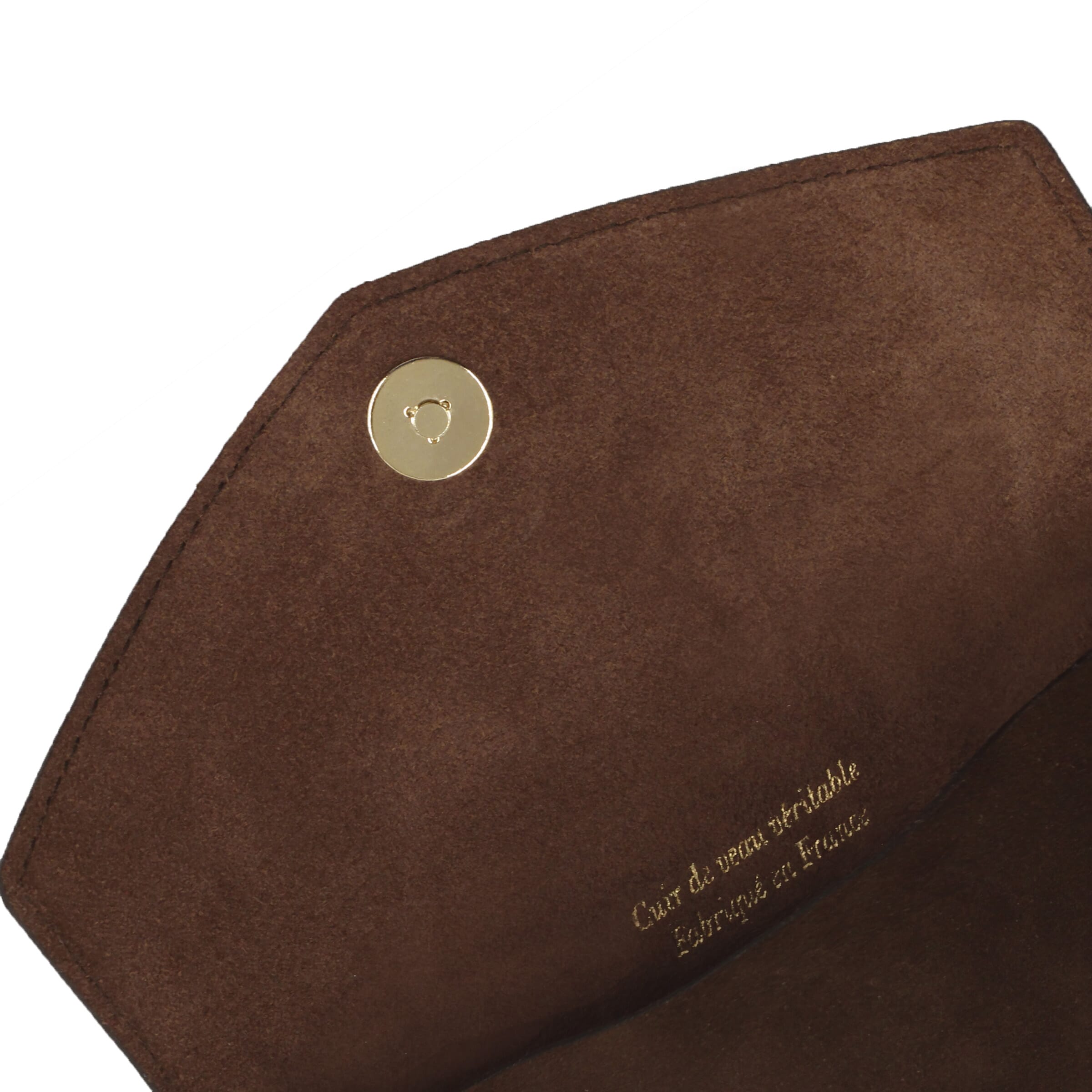 Pochette enveloppe classique en cuir