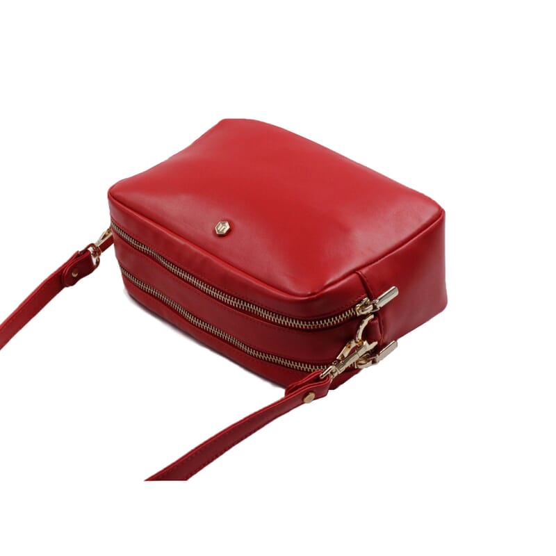 top view gabrielle bag red leather jules &amp; jenn