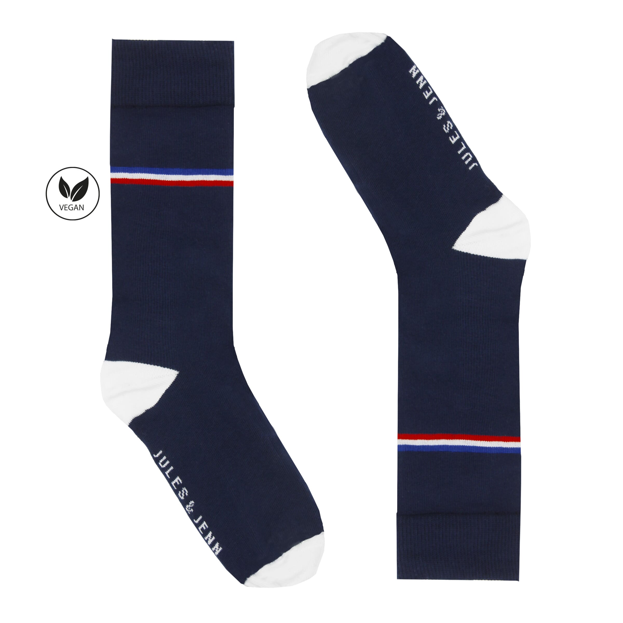 Chaussettes coton bleu made in France