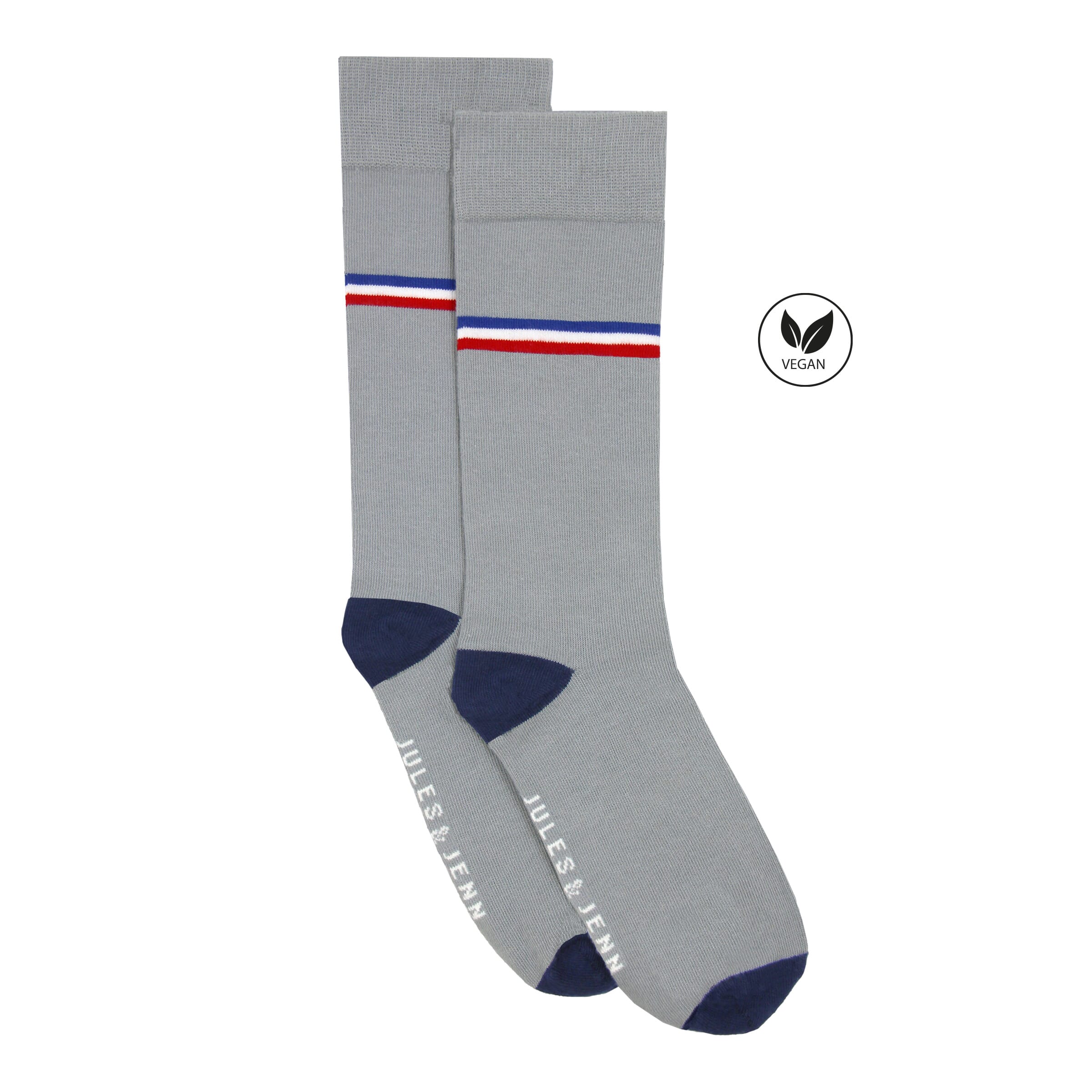 Chaussettes coton gris made in France