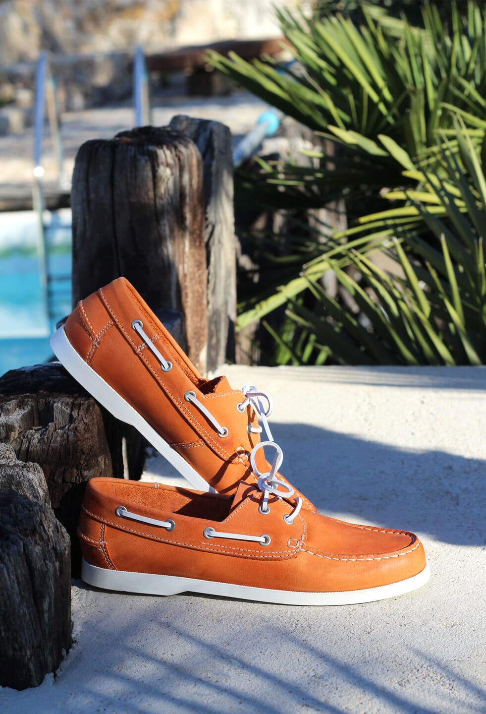 chaussures bateau orange jules & jenn