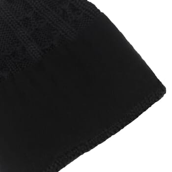 vue interieur bonnet pompon laine noir & gris jules & jenn