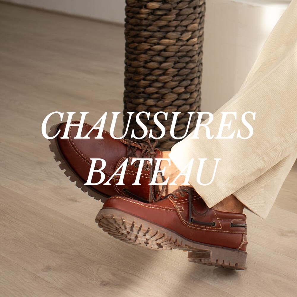 chaussures bateau cuir homme jules & jenn