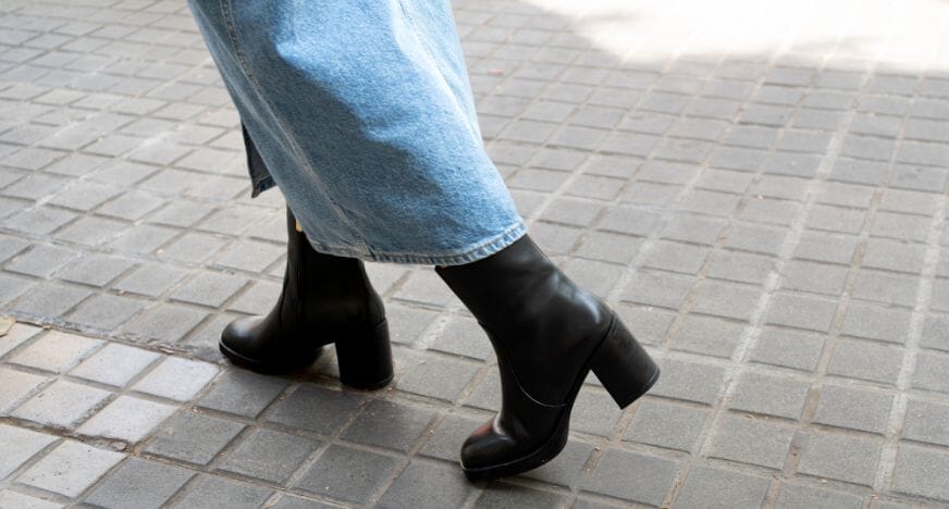 bottines plateforme cuir noir jules & jenn