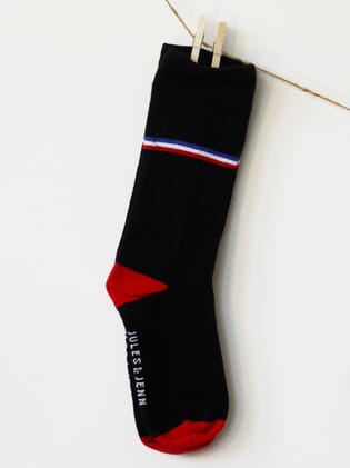 chaussettes coton noir made in france jules & jenn